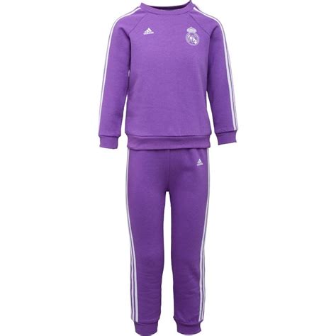 adidas jongens baby rmcf real madrid 3 stripe trainingspak paars|Real Madrid soccer jersey kids.